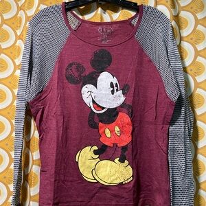 Disney Mickey Mouse long sleeve shirt top